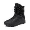 Men's Plus Size Fleece-Lined Winter Snow Boots - High-Top Warm Hiking Shoes with Thick Soles