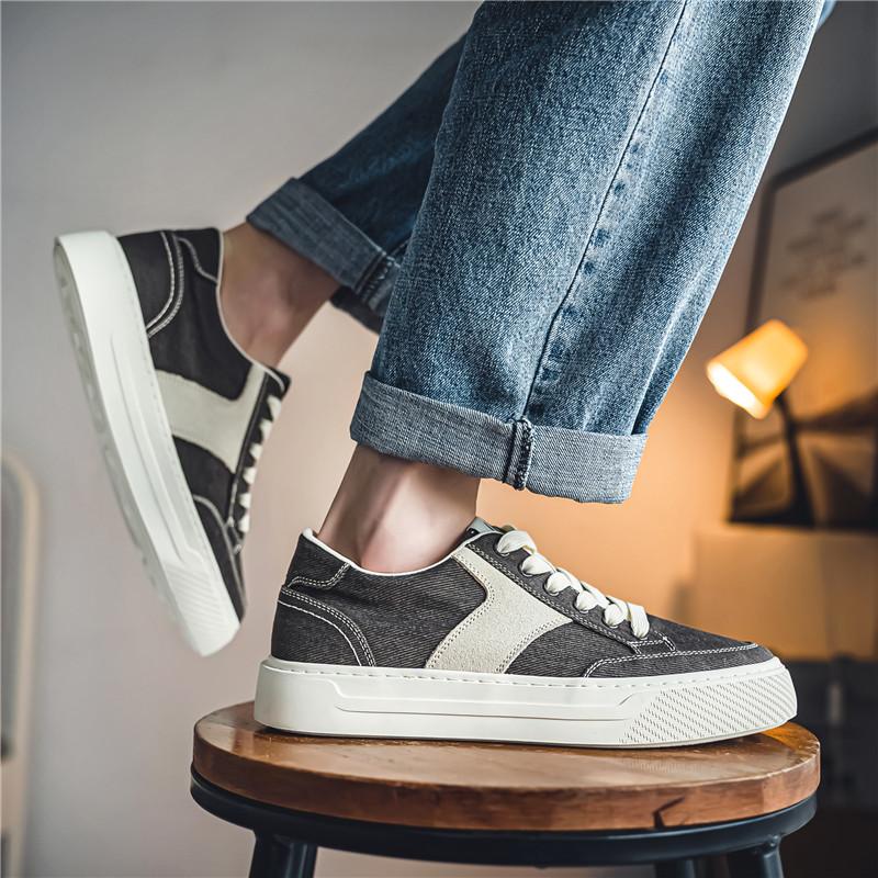 Loafers Platform Sports Shoes Shoes for Men Casual Sneaker Soft and Comfortable Canvas Skateboard Sports and Leisure Ventilate