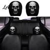Soft Polyester Headrest Slipcovers 2Pcs Halloween Car Covers Creepy Ghost Face Seat Customized Auto Interior Styling Protector Breathable Decor for