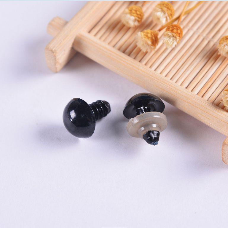 All Black Plastic Animal Eyes for Crafts & Toys - Black Teddy Bear Eyes