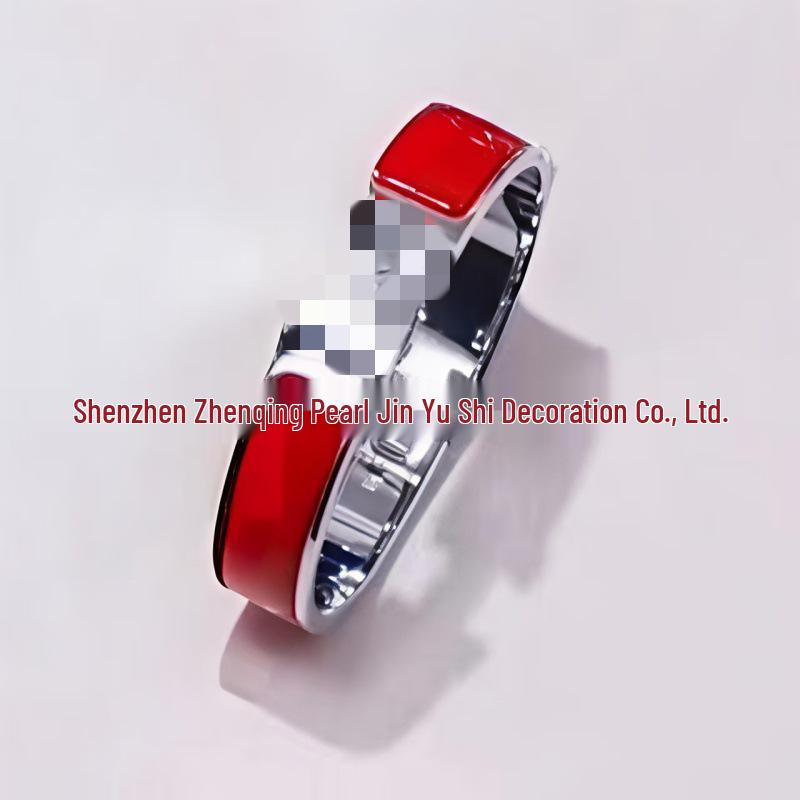 Náramek s písmenem H pozlacený 18k smaltovaný - Klasická móda, Více barev, Ideální pro páry