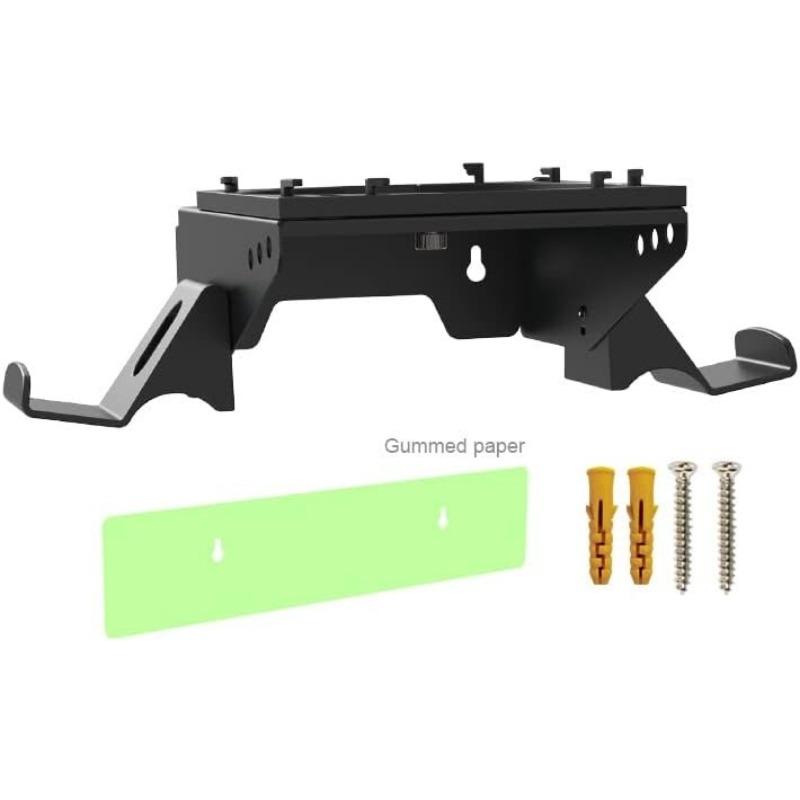 

Настенное крепление для кронштейна контроллера Xbox Series X, Съемный держатель для контроллера и вешалка для наушников, Комплект кронштейнов для настенной полки с теплоотводом 20*15*6cm чёрный