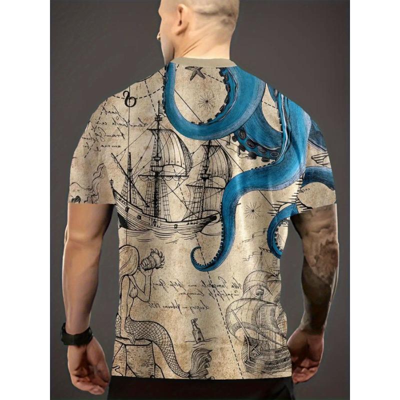 Unisex 3D Printed Graphic Tee - Beautiful Lady, Airy Round Neck Casual Summer Shirt,