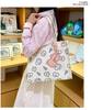 Cute Cartoon Canvas Shoulder Bag - Large Capacity, Fashionable & Versatile Heart Tote for Women