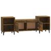 TV Cabinet Smoked Oak 160 x 35 x 55 cm Wood Based Panel