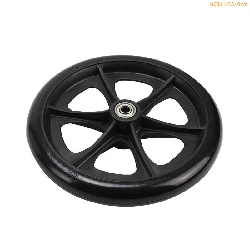 

K1AE 6/8Inch Front Castor Smooth Tire Wheel Wheelchair Replacement Parts 6 inch чёрный