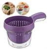 2-in-1 Fruit Cleaning Basin Double Layer Vegetable Drain Basket Portable Kitchen Drain Basket