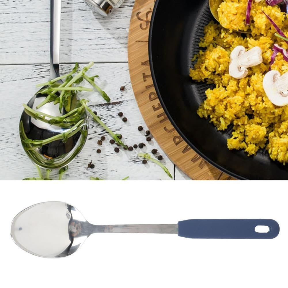 13 Inch  Handle Soup Ladle 304 Rustless Dinner Scoop Kitchen Server Ladle  Kitchen Cooking