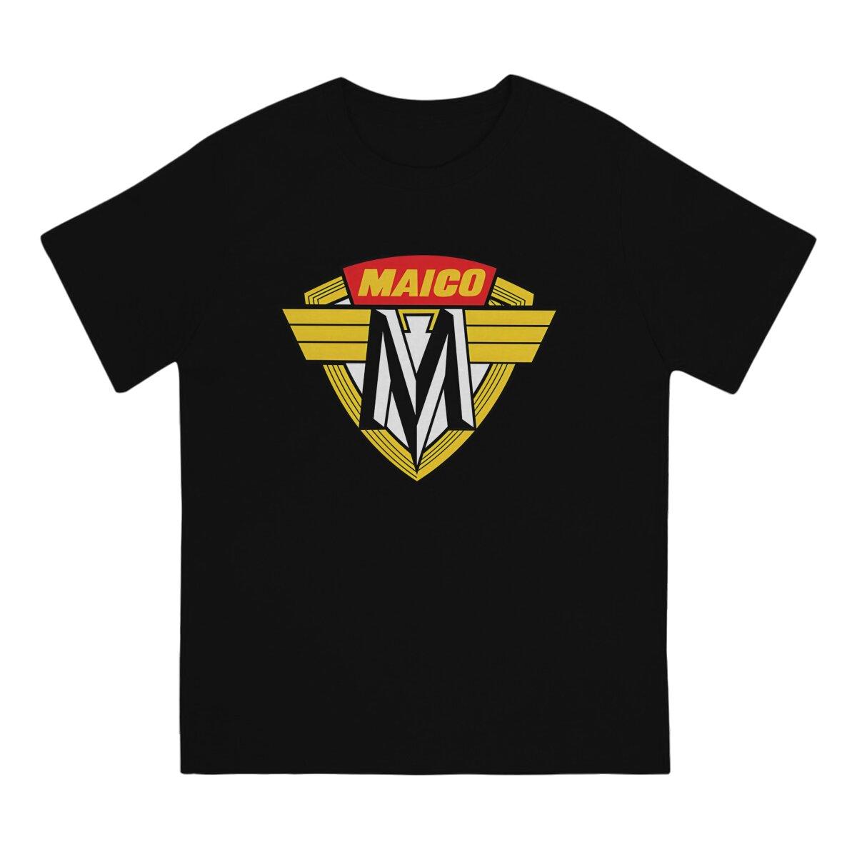Funny Maico Logo T-Shirt for Men Crew Neck Cotton T Shirt Maico Short Sleeve Tees 4XL 5XL Clothes - Men s Summer Cotton Graph... S разноцветный
