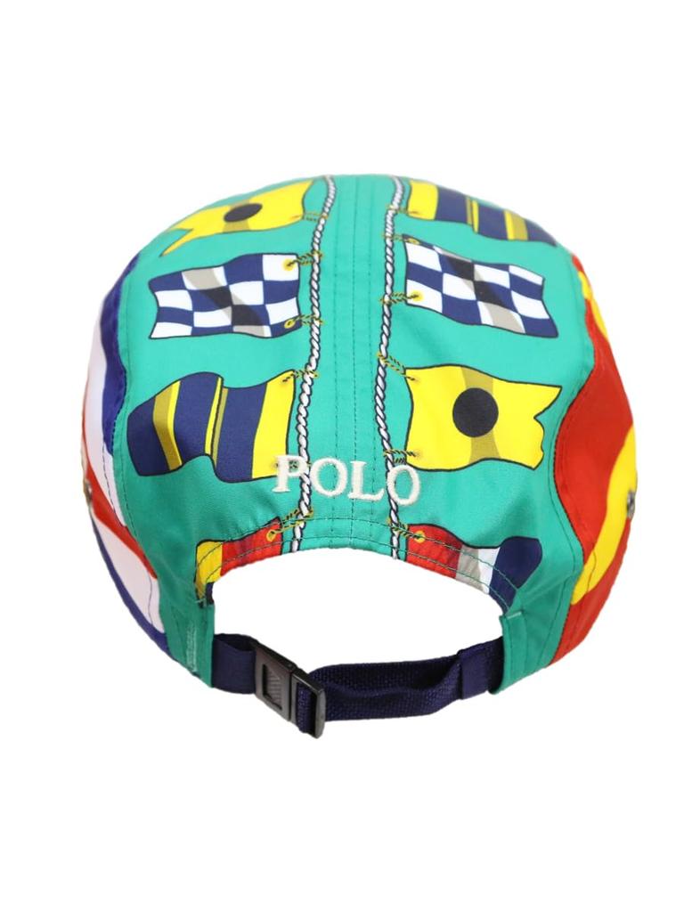 (Polo Ralph Lauren) Men's and Women's Multi-Flag Print 5-Panel Cap 01080103-MULTI [Used]