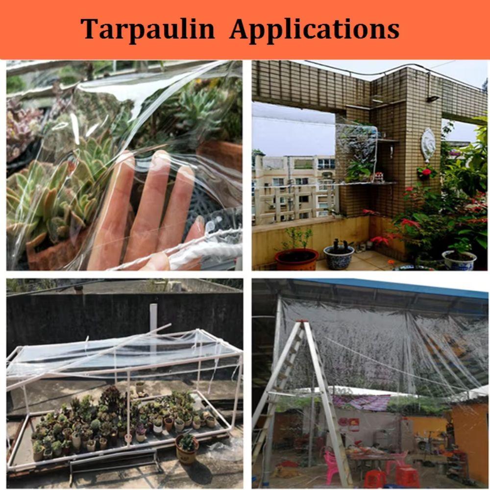 Waterproof Waterproof Tarpaulin Dust-proof Rainproof Cloth Transparent Rain Cover Plant Protection