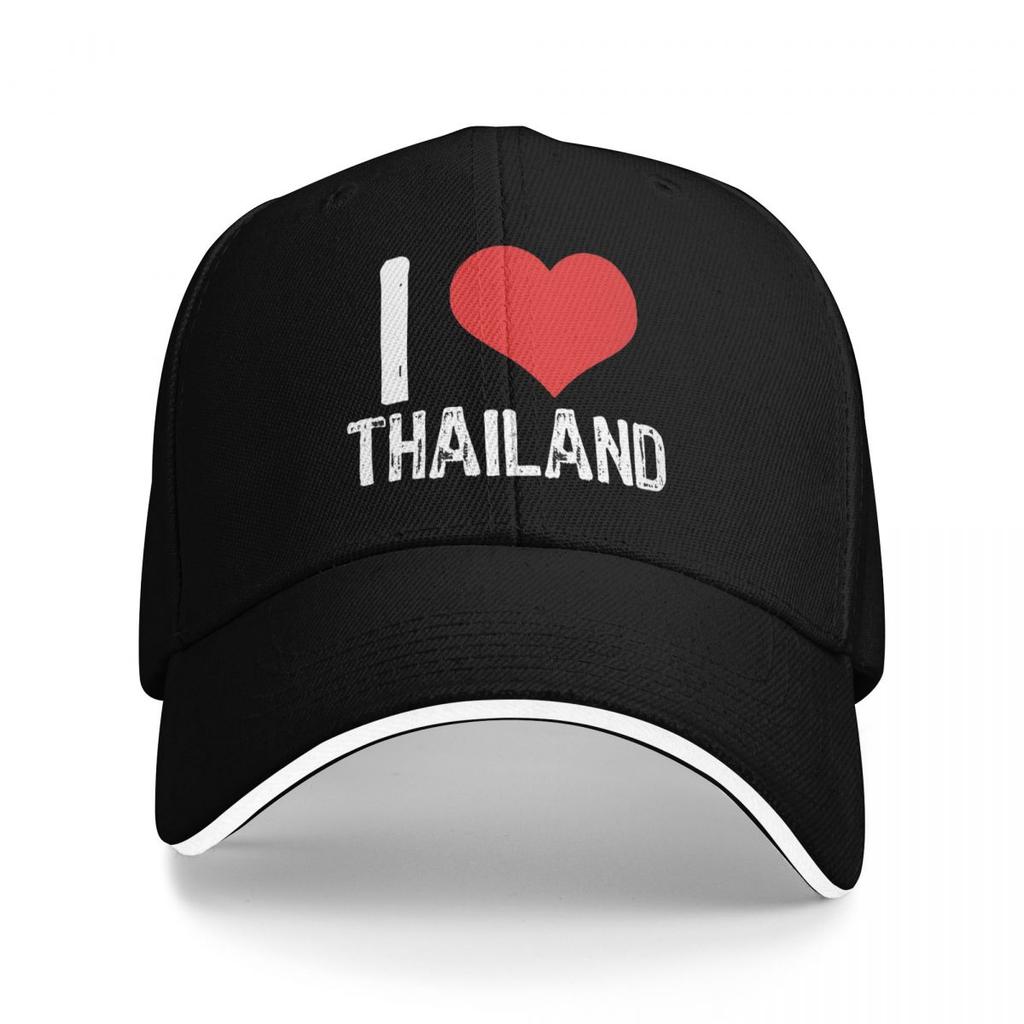 I Love Thailand Baseball Caps Snapback Baseball Hats Breathable Casual Casquette Outdoor Unisex
