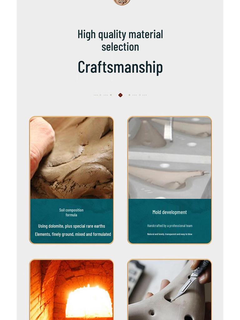 12-håls AC Ocarina: Nybörjare till Avancerad för Studenter