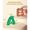 JoyCat Wooden Thick Alphabet Magnets for Toddlers Fridge Large Size Cute Animal Colorful ABC Magnetic Letters 26 Uppercase Letters Educational Toy