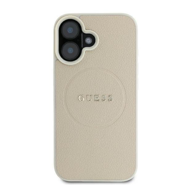 Guess Guhmp16Spghsmme Iphone 166.1 Beżowy/Beige Hardcase Grained Ring Magsafe