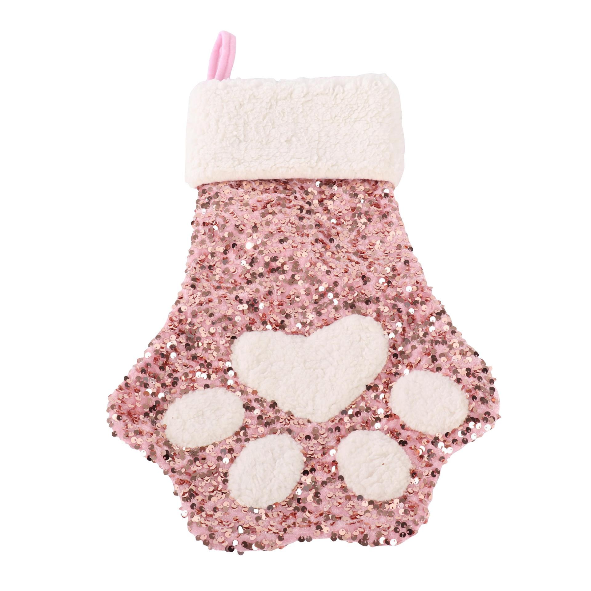 

Sparkling Christmas Stocking With Glitter Perfect For Christmas And Family Fireplace Decorations One Size