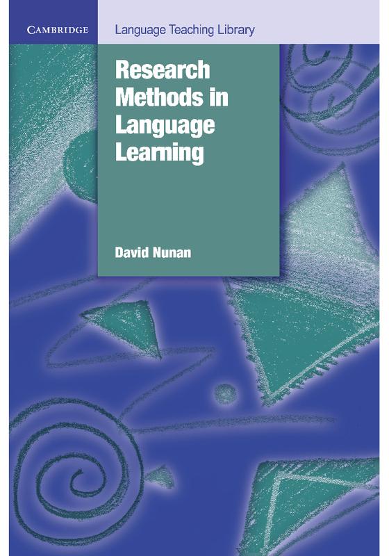 The Research Methods In Language Learning by Nunan David - Paperback Book