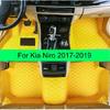 100% Fit  Made Leather Car Floor Mats For Kia Niro 2017 2018  Carpet Rugs Waterproof Anti Slip Foot Pads Accessories