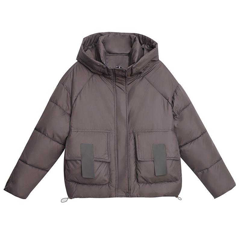New Down  Clothes Women's Fashion Hooded Short  Clothes Loose Winter  Jackets Thickened Bread Clothes