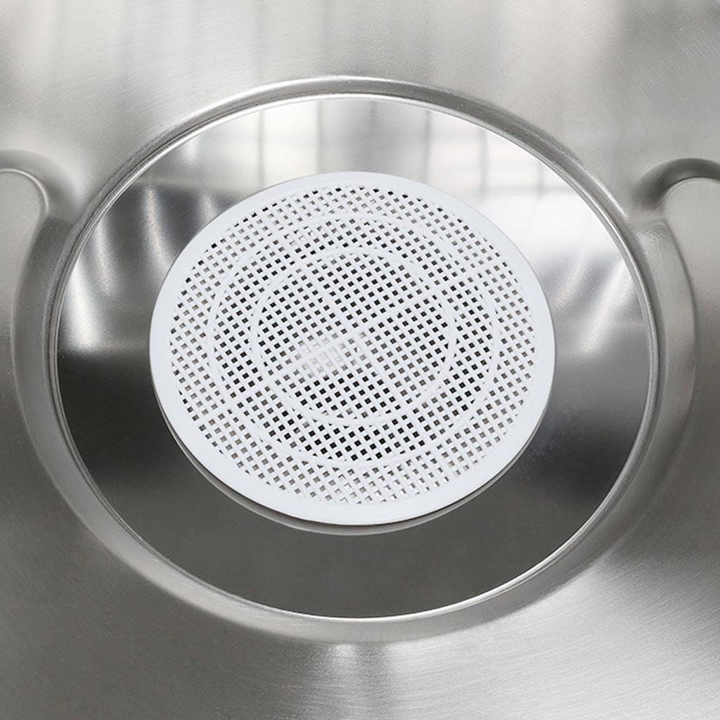 6Pcs MultiPurpose Bathroom Drain Filter Plastic Hair Strainer Universals Shower Drain Cover for Hair Clog Prevention