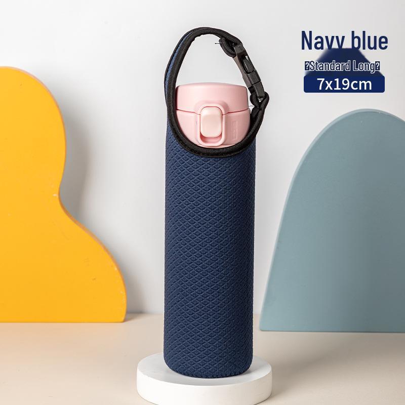 

Чашка для чаю з подвійними стінками з захисним рукавом та ремінцем - Модний захист від опіків.