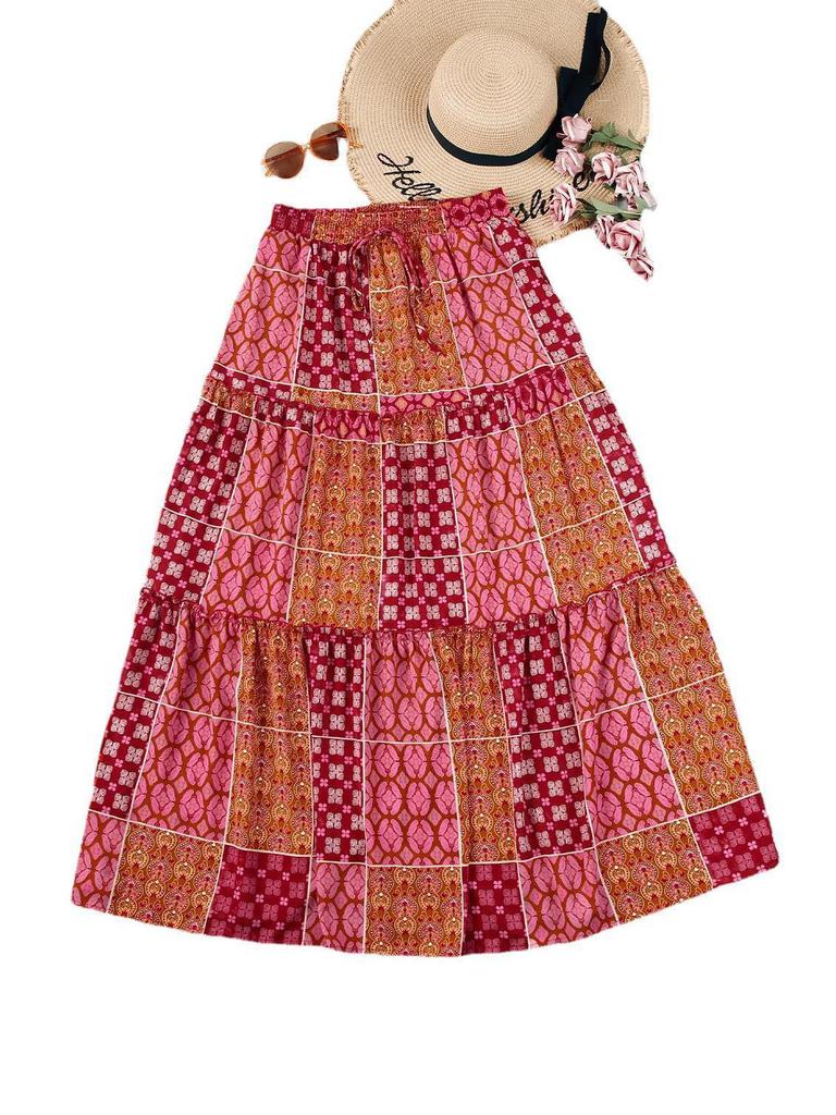 "2024 Women's Bohemian Beach Skirt - European & American Summer Swing"