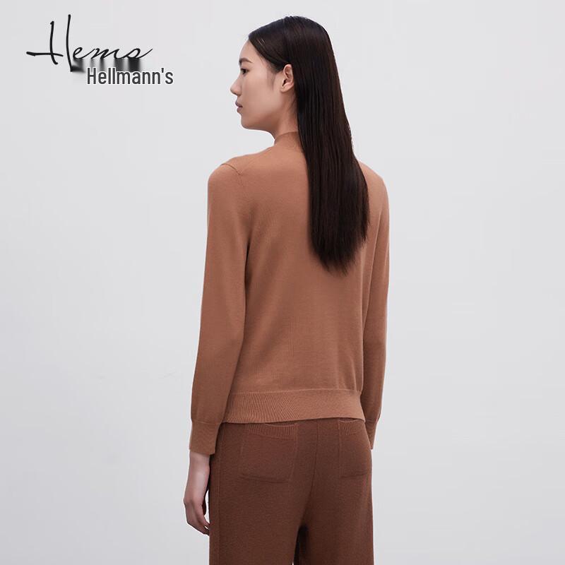 Haier Mans Women's Semi-High Collar Long-Sleeve Cashmere Sweater