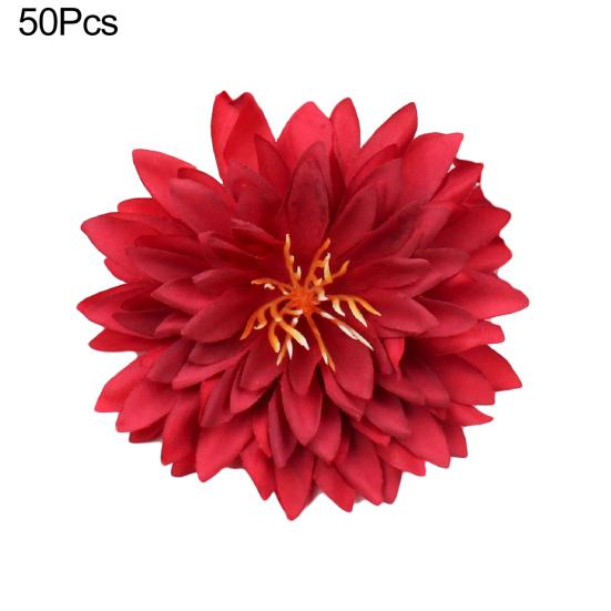 50Pcs Eye-catching Artificial Flower DIY Durable Delicately Cut Simulation Head