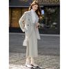 Mocana Damen Elegantes Langarm-Blazer- & Rock-Set