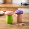 Funny Cartoon Dopamine Mushroom Toothpick Box Color-blocked Drop-proof Toothpick Tube Plastic Sealed Desktop Ornament Restaurant