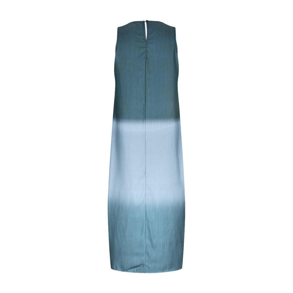 Women's Gradient Sleeveless Tank Dress Split Hem Loose Fit Summer Crewneck Flowy Casual Beach Dresses