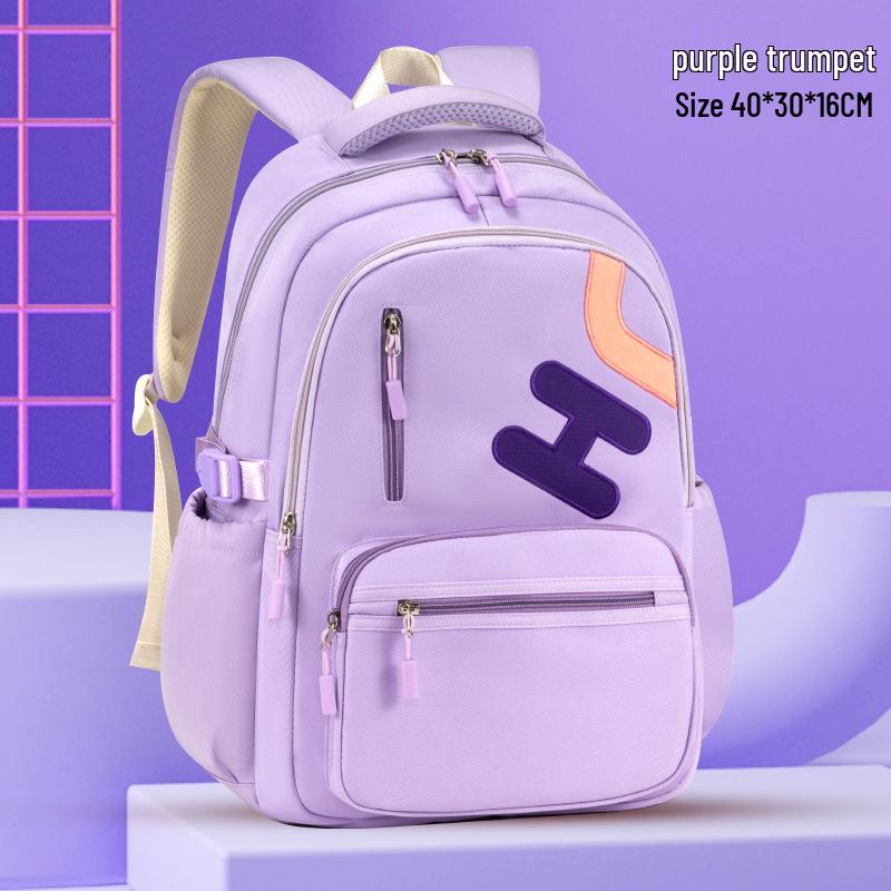 2025 Student Backpack: Grades 3-9, Dual Shoulder, Unisex, Decompression Design for Primary & Middle School