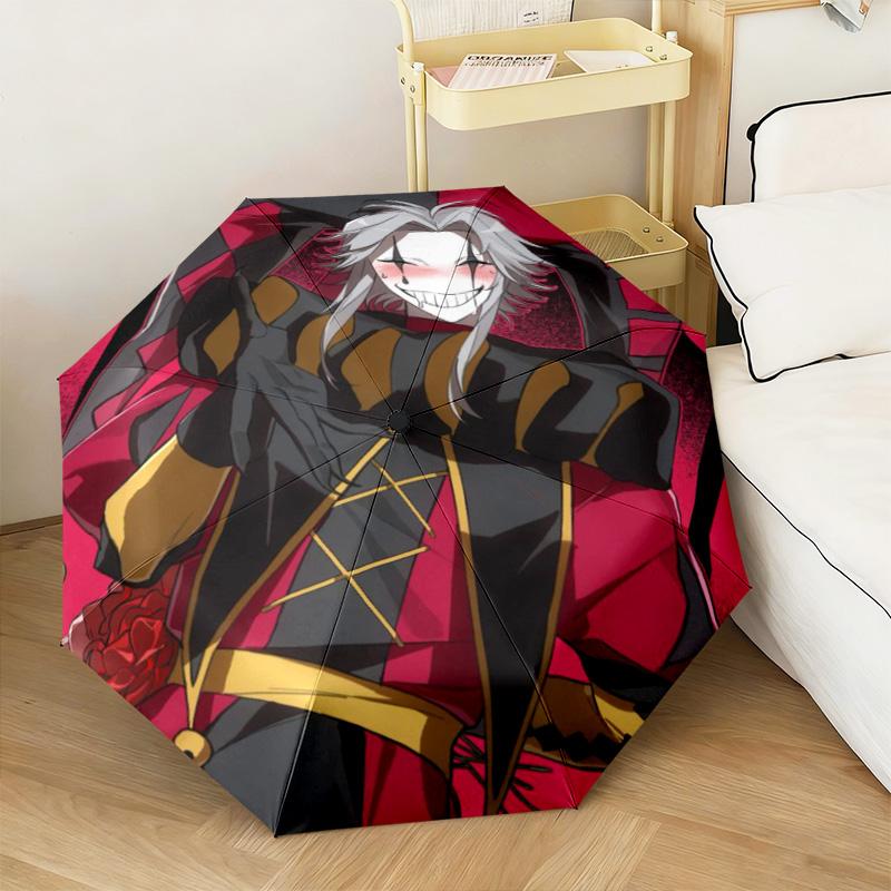 Jester pierrot Automatic Umbrella Suitable Travel Portable Umbrella Outdoor Sun Shading Umbrella Gift Daily Essentials