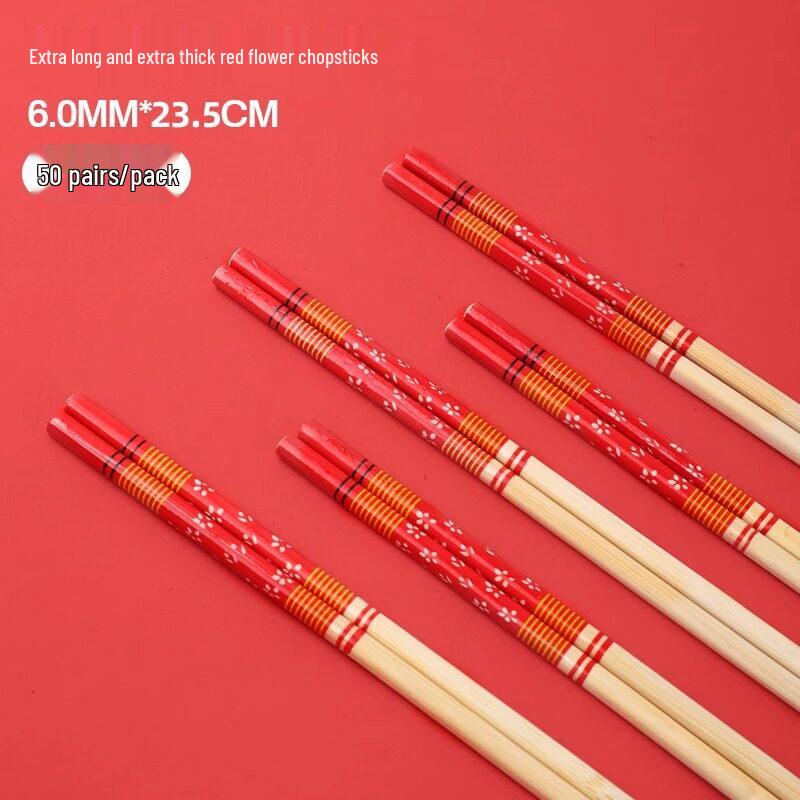 Qiwai Individually Wrapped Bamboo Chopsticks