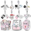 Graduation Charms Coppertrip Phone Charms Bead Friendship Schoolbag Pendants Fit Bracelet Diy Jewelry Marking