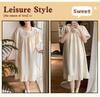 Women's Princess Style Cloud Cotton Nightgown with Bra Pads - Summer 2026 Collection