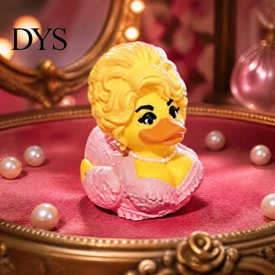 Retro Style Home Decor Cute Duck Figurine, Memorial for Music Lovers, Creative Gifts Holidays Novelty Collectible Statue Desktop Car Anthropomorphic