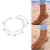 Trendy Alloy Layer Anklet for Women Waterproof Designs With Crystals Embellishments Vocation Accessory Outfits
