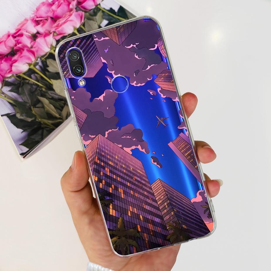 For Xiaomi Redmi Note 7 Pro Case Redmi7 Cute Panda Painted Cover Clear Silicone Soft TPU Phone Case For Redmi 7 Note7 Pro Bumper