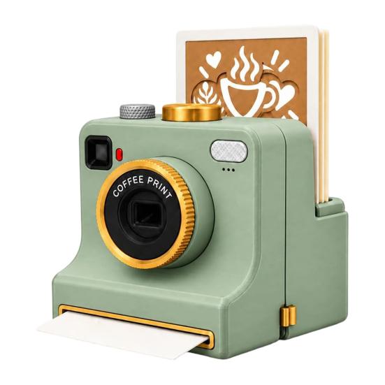 Barista kafijas printeris 3D drukāta latte