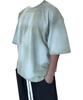 ATTENTIONROW Edition 8. Smoke Washed Oversized Pigment Short Sleeve T-Shirt (Khaki)