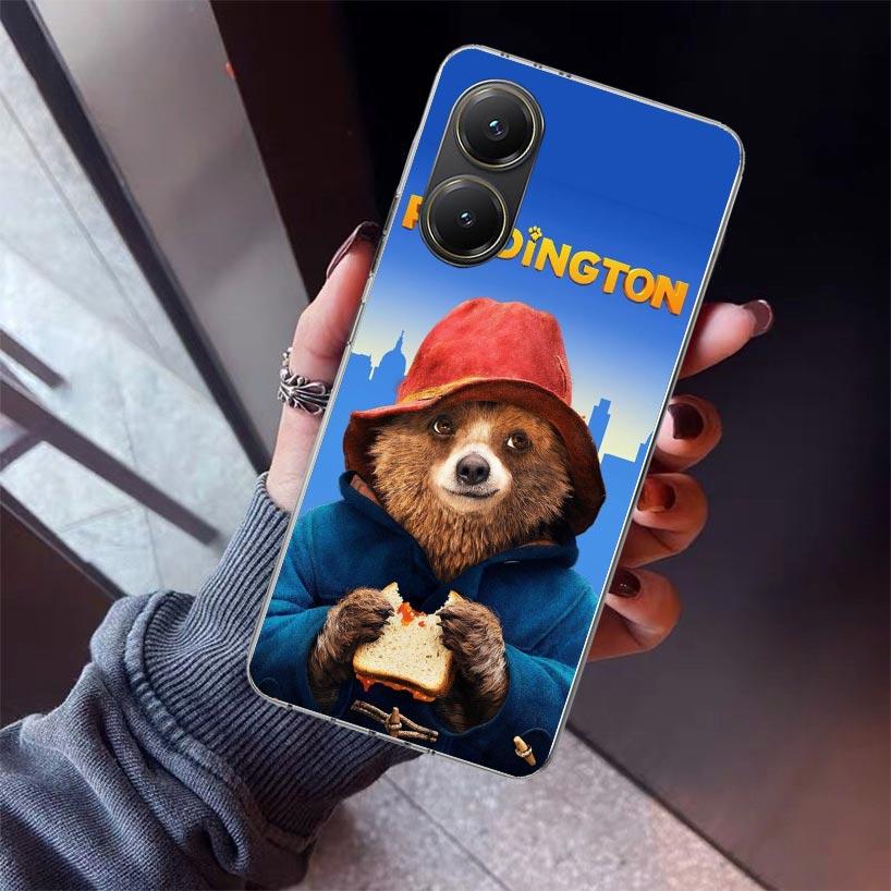 Cute P-PaddingtonS Bear Phone Case For Xiaomi Poco X5 X6 X7 Pro F7 Ultra M7 Redmi 15C 15 13C 13 12C 12 10 10C 10A 9 9C 9T 9A Cov