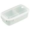 Pale Color Lunch Box, Green [HPC-550D] Dishwasher and Microwave Safe with Dividers