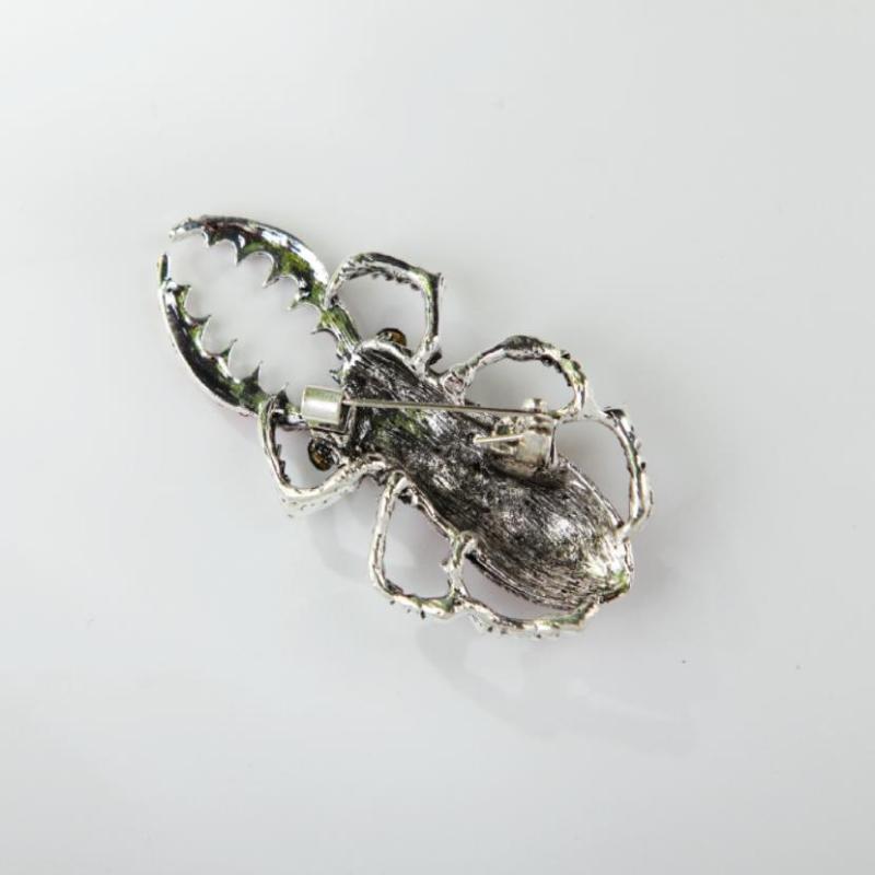 Fashion Rhinestone Retro Beetles Brooches For Women Clothing Coat Jewelry Accessries Gifts