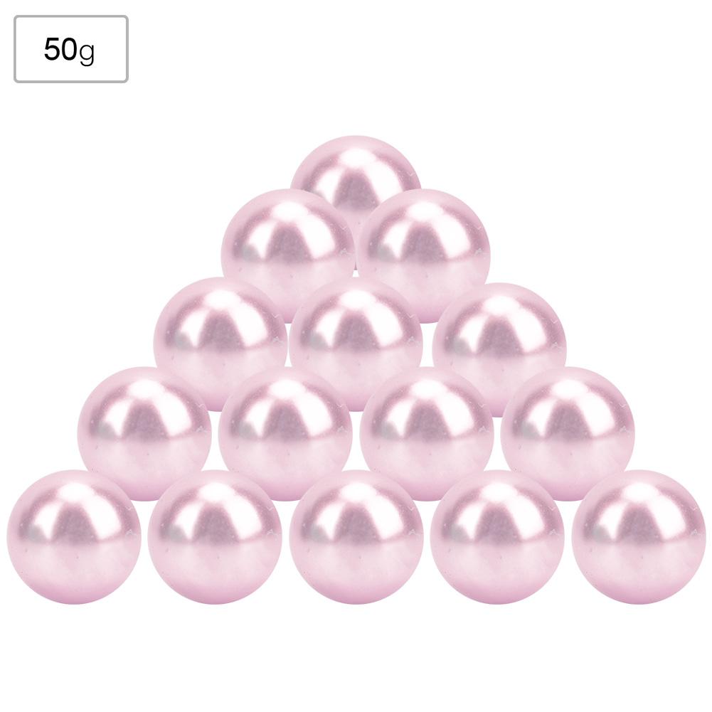 50G Non Porous Imitation Pearls Decoration HairClothes Supplies Jewelry Accessories(Beige)