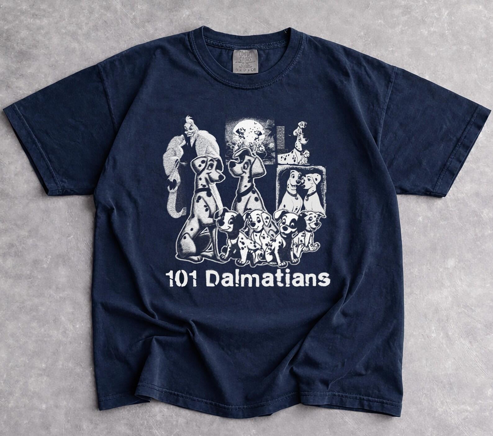 101 Dalmatians Shirt, Cruella De Vil T-Shirt, Vintage Disney Cartoon Movie Tee, Perdita Pongo Rolly Lucky Shirt, Gift for Dog Lover S
