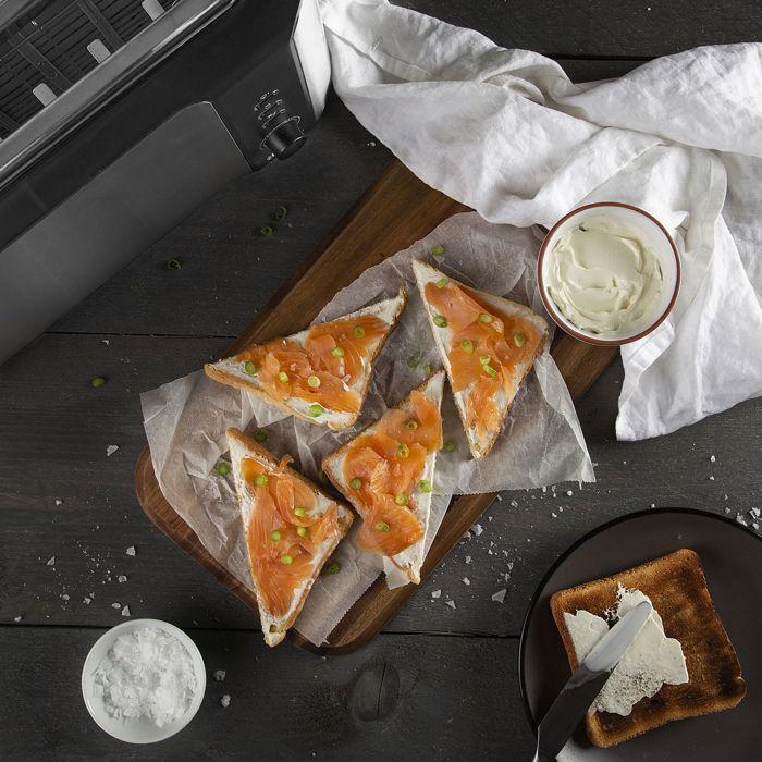 Grille-pain princess 142353 - fente très profonde - acier inoxydable - 1000 w