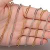 10Meters/Roll Stainless Steel Chain High Quality Gold Flat Chains for Necklace Bracelet Jewelry Making DIY Components Wholesale