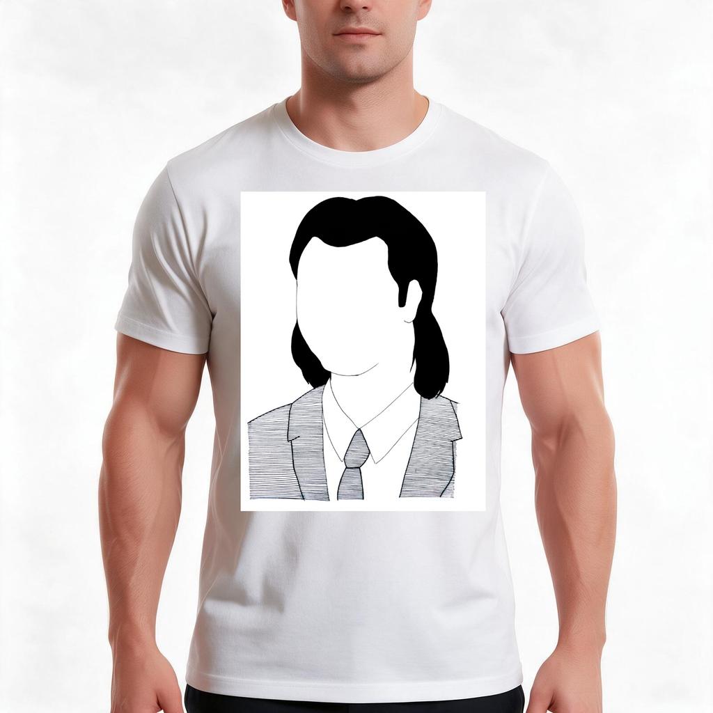 Vincent Vega Tshirt Summer Casual Cotton Tee Oversized Streetwear Tops Vintage Graphic Print Loose Fit Short Sleeve