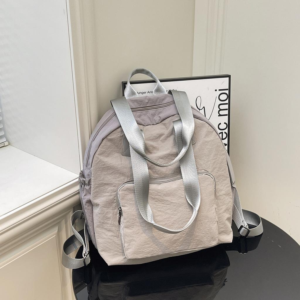 Schoolbag Spot Wholesale Commuter Casual Simple Bag Large Capacity Women's Backpack Multi-functional Versatile Fashion Backpack